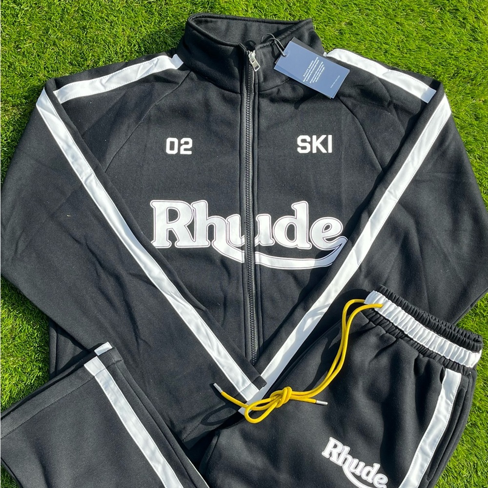 Rhude Black and White Lightweight Jacket